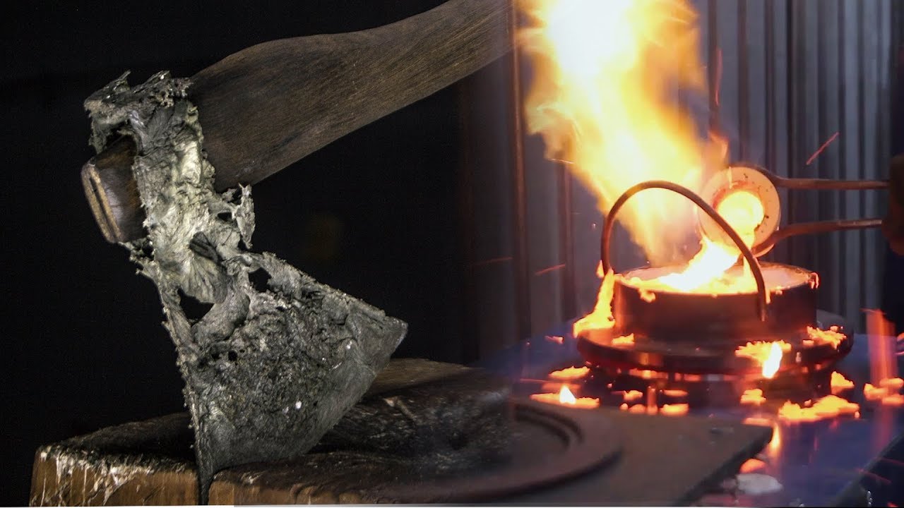 ЧУТЬ НЕ СЖЕГ МАСТЕРСКУЮ - Художественное литье топора в стиле Dark Souls