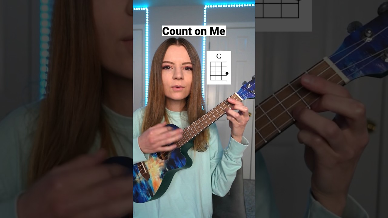 viral songs on ukulele (Count on Me)
