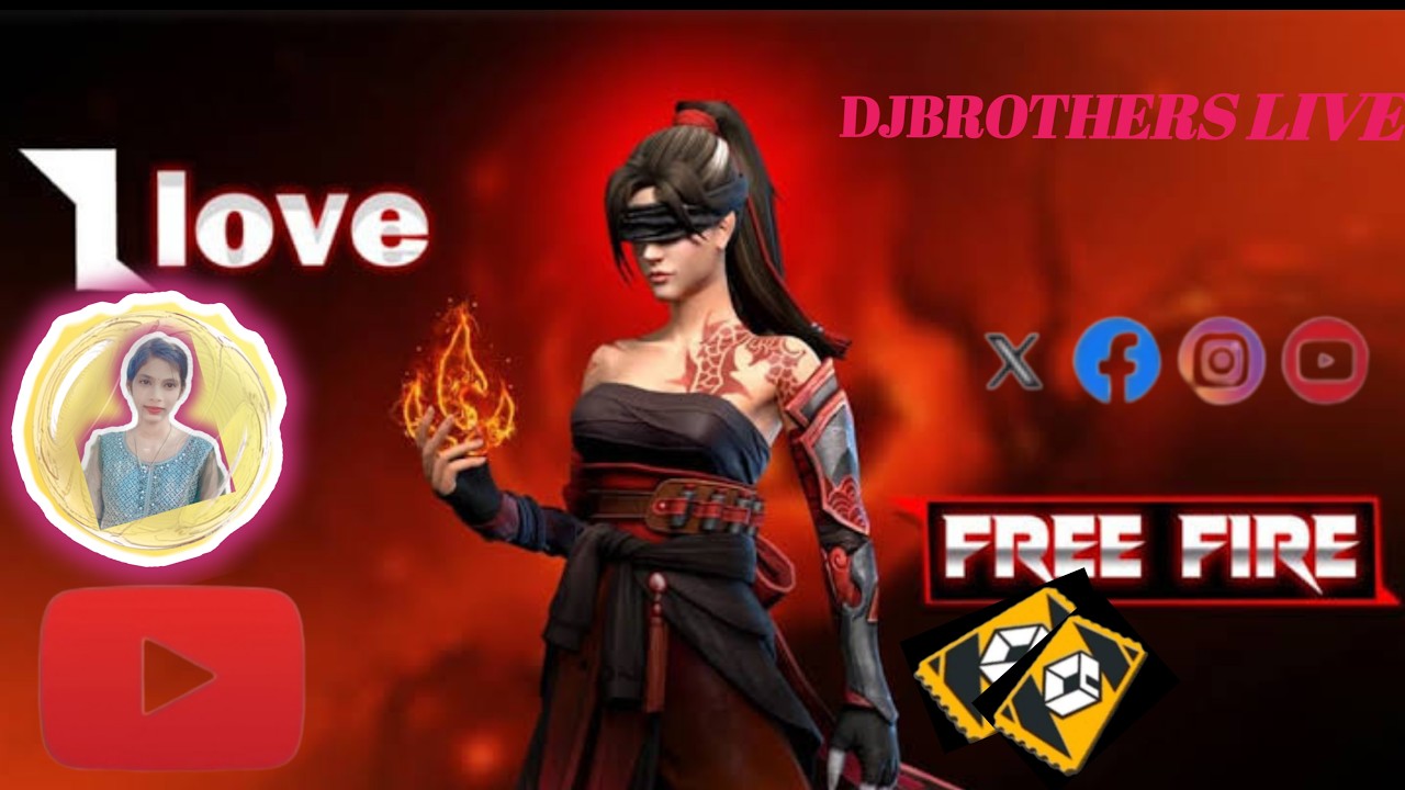 🔴DJBROTHERS FF LIVE👻GARENA FREE FIRE💎team code 🔴Free Fire LIVE👻#freefire #shortslive #girlgamer👻
