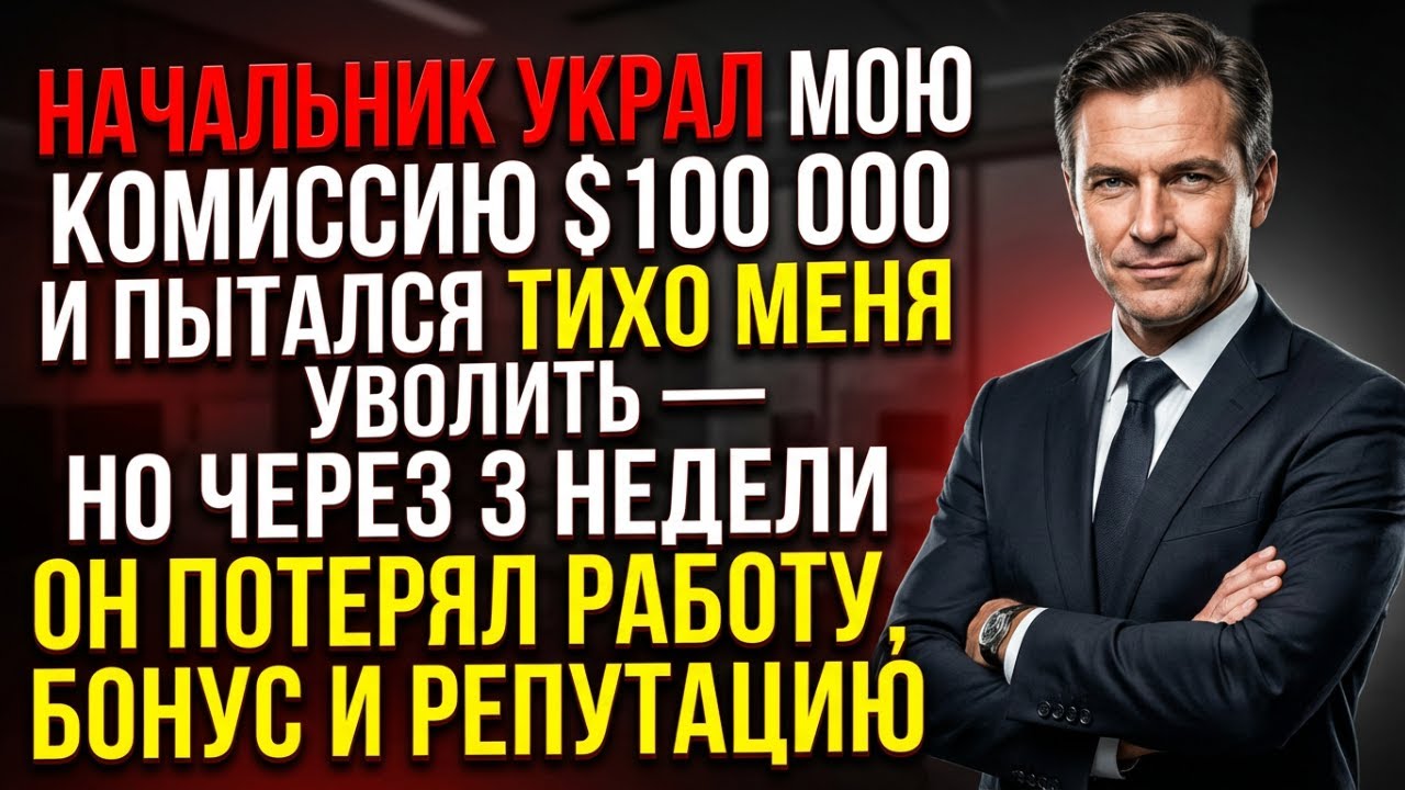 Начальник присвоил мою комиссию $100 000 — и попытался уволить меня тихо | Корпоративная история