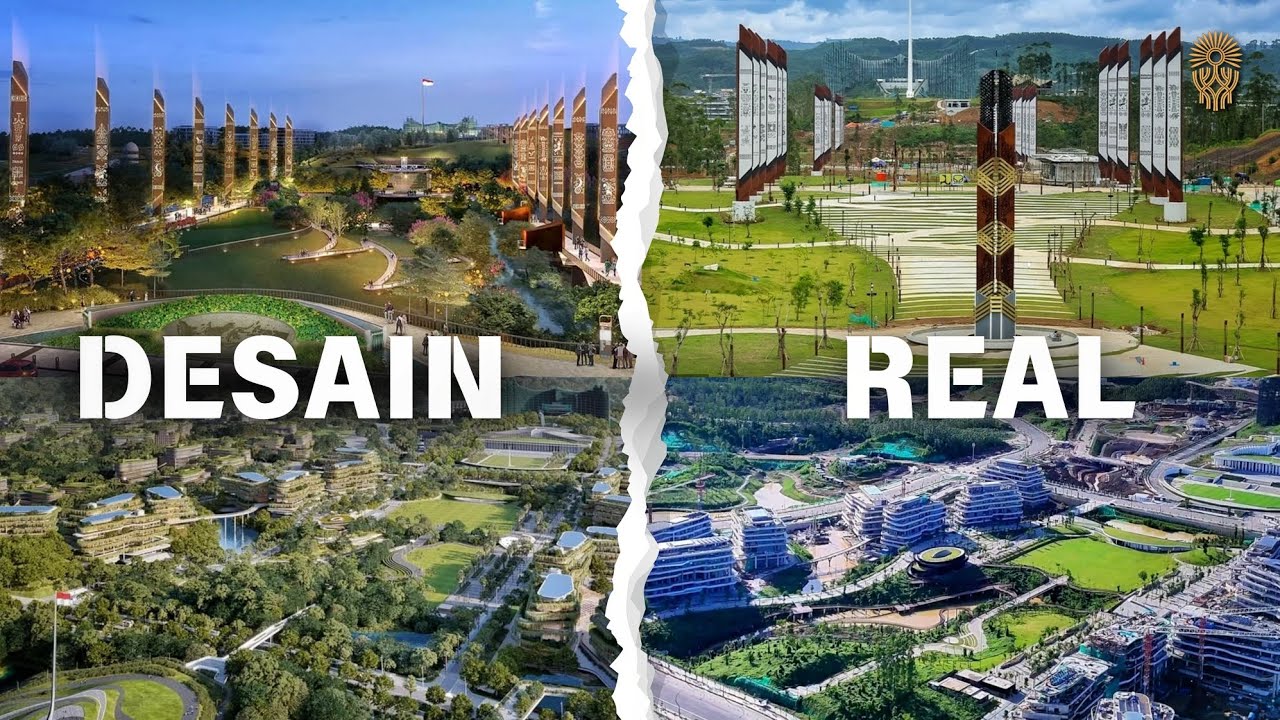 Perbandingan Desain vs Real Proyek Gedung di IKN [PART 3] - Kumpulan Desain Urban+ di IKN