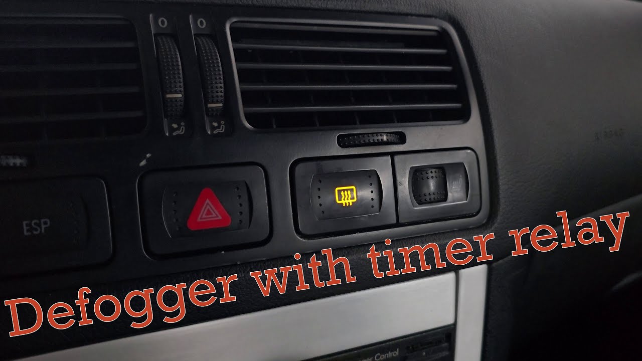 Golf MK4 - Установка штатного реле обогрева заднего стекла с таймером от PASSAT.