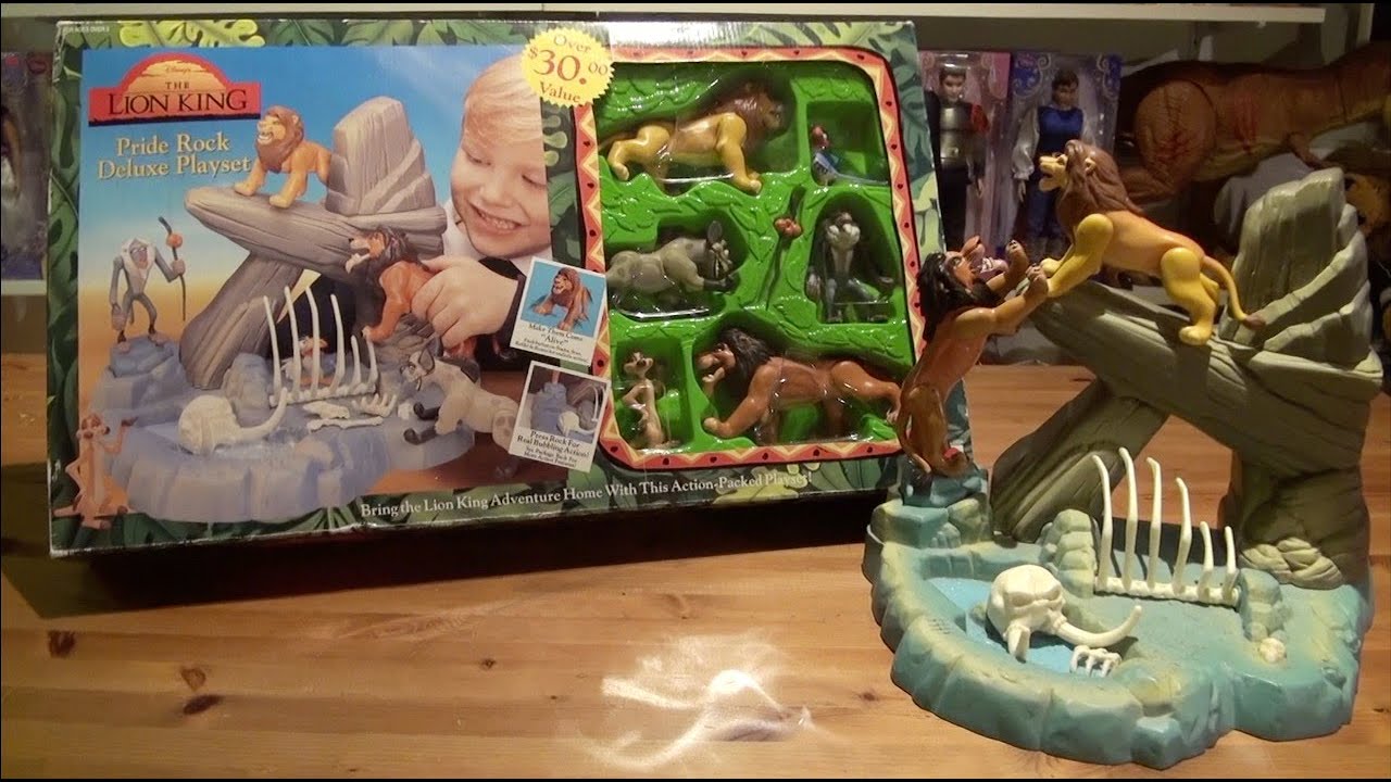 Игрушки Китваны №81: 1994 Mattel Disney The Lion King Pride Rock Deluxe Playset с фигурками #66804