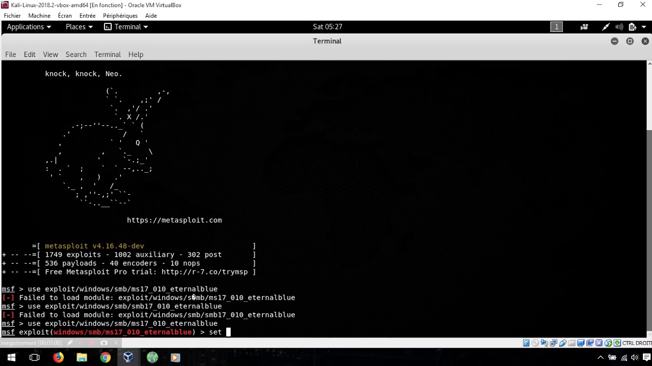 MS17-010 EternalBlue SMB Remote Windows Kernel Pool Corruption