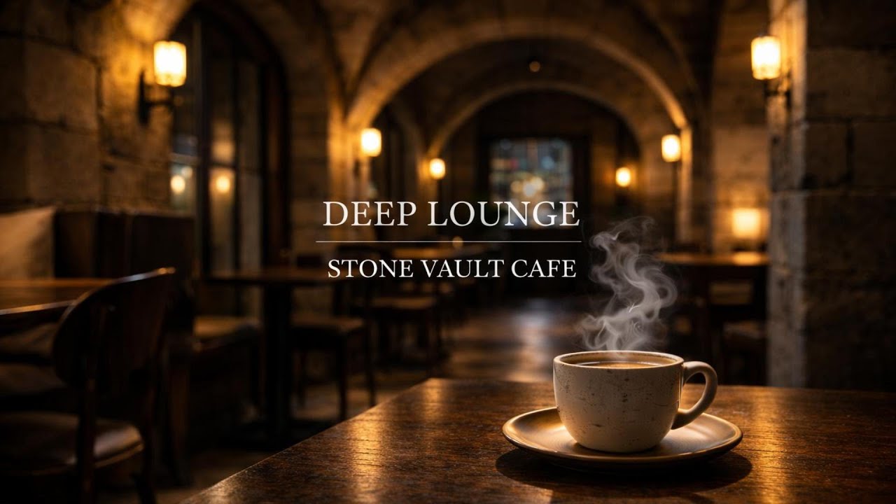 【作業・読書・夜リラックス／1H】エディンバラ石造ヴォールトの静けさ｜ディープラウンジ・インストBGM  Edinburgh Stone Vault Espresso  Deep Lounge Ins