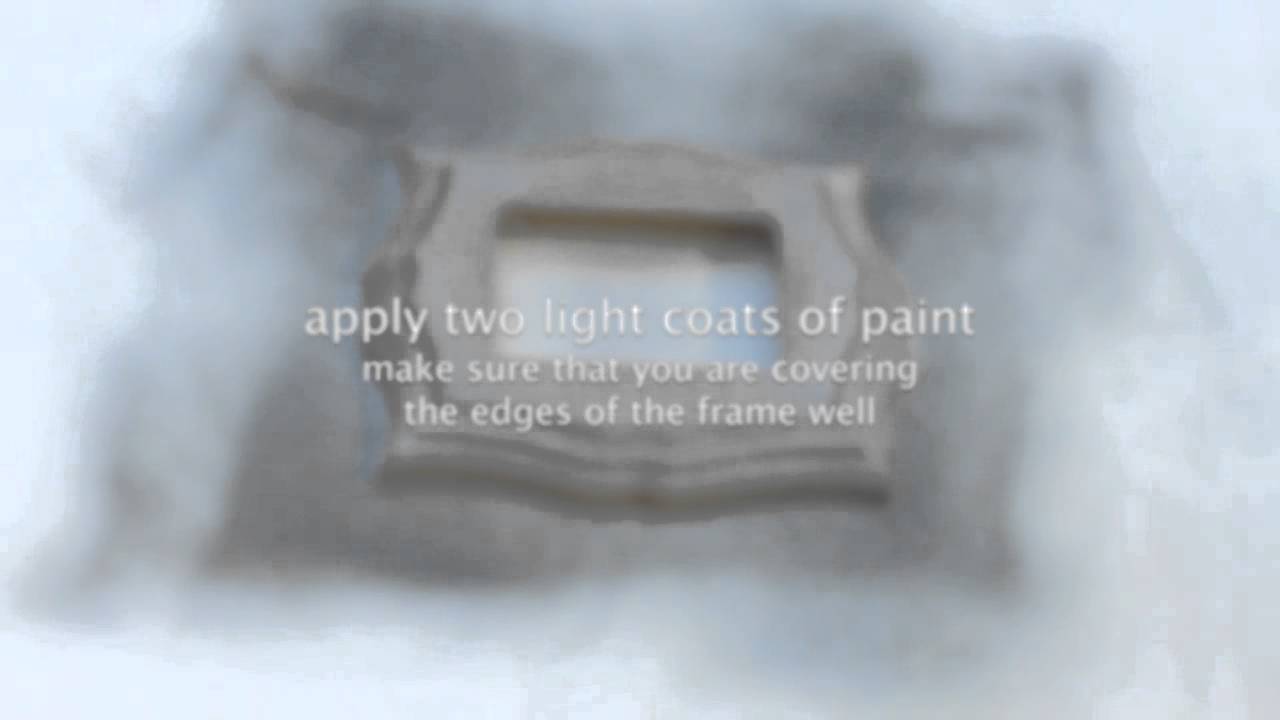 Spray Painting Unfinished Frame - DIY Tutorial by Imagine Wood Crafts