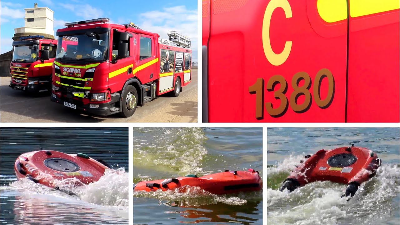 Merseyside Fire & Rescue Service Testing & Training with their Lifeguard Drone