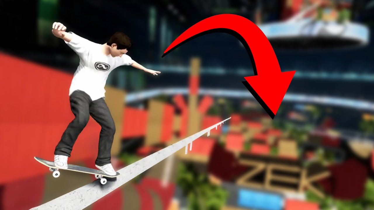 GRINDING AN IMPOSSIBLE SKATE RAIL! (Skate 3)