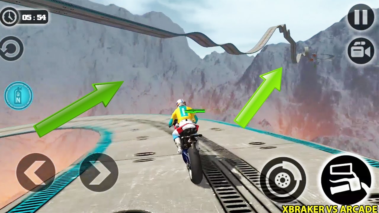 Impossible Moto Bike Tracks 3D: Levels 14 & 15 Completed Red Bike Driving Stunts - Android Gameplay