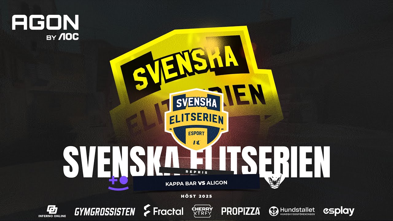 Svenska Elitserien CS2 | Höst 2025 - Kvartsfinal | Kappa Bar vs Aligon