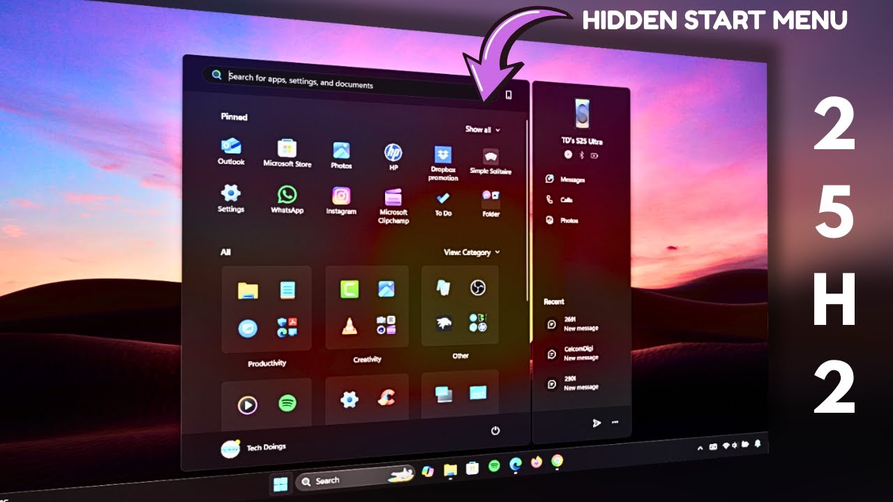 Включить НОВОЕ скрытое меню &laquo;Пуск&raquo; в Windows 11 (обновление 25H2!)