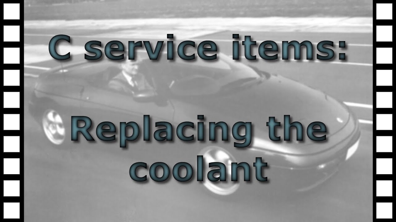 Replacing the coolant on the Lotus Elan M100 (C service items)