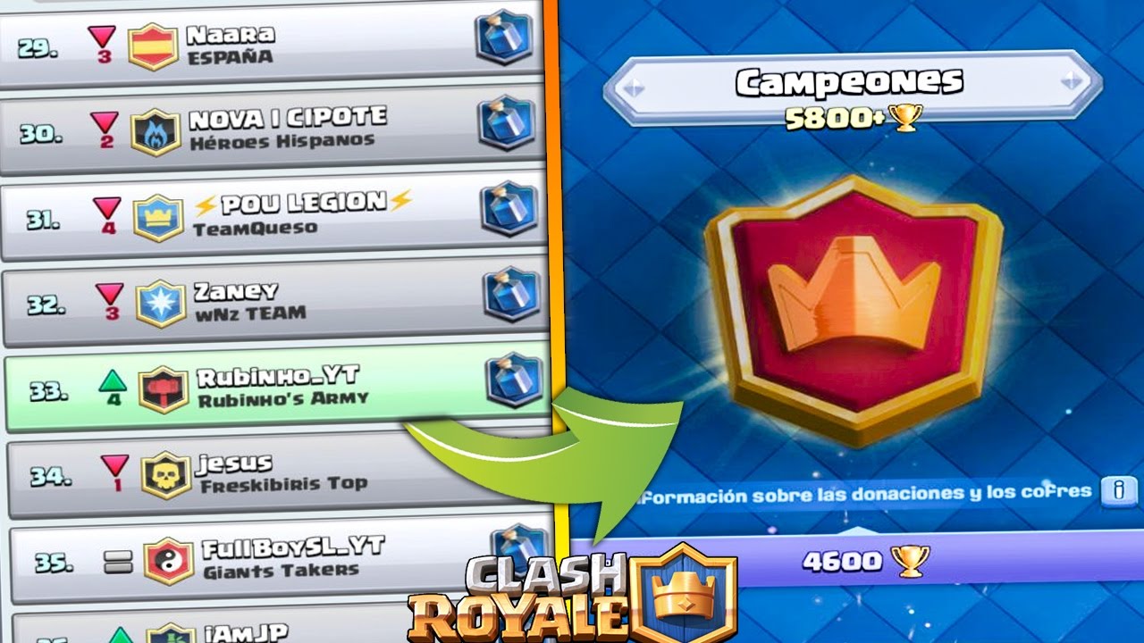 LLEGAREMOS A CAMPEONES??!! | Clash Royale | Rubinho vlc
