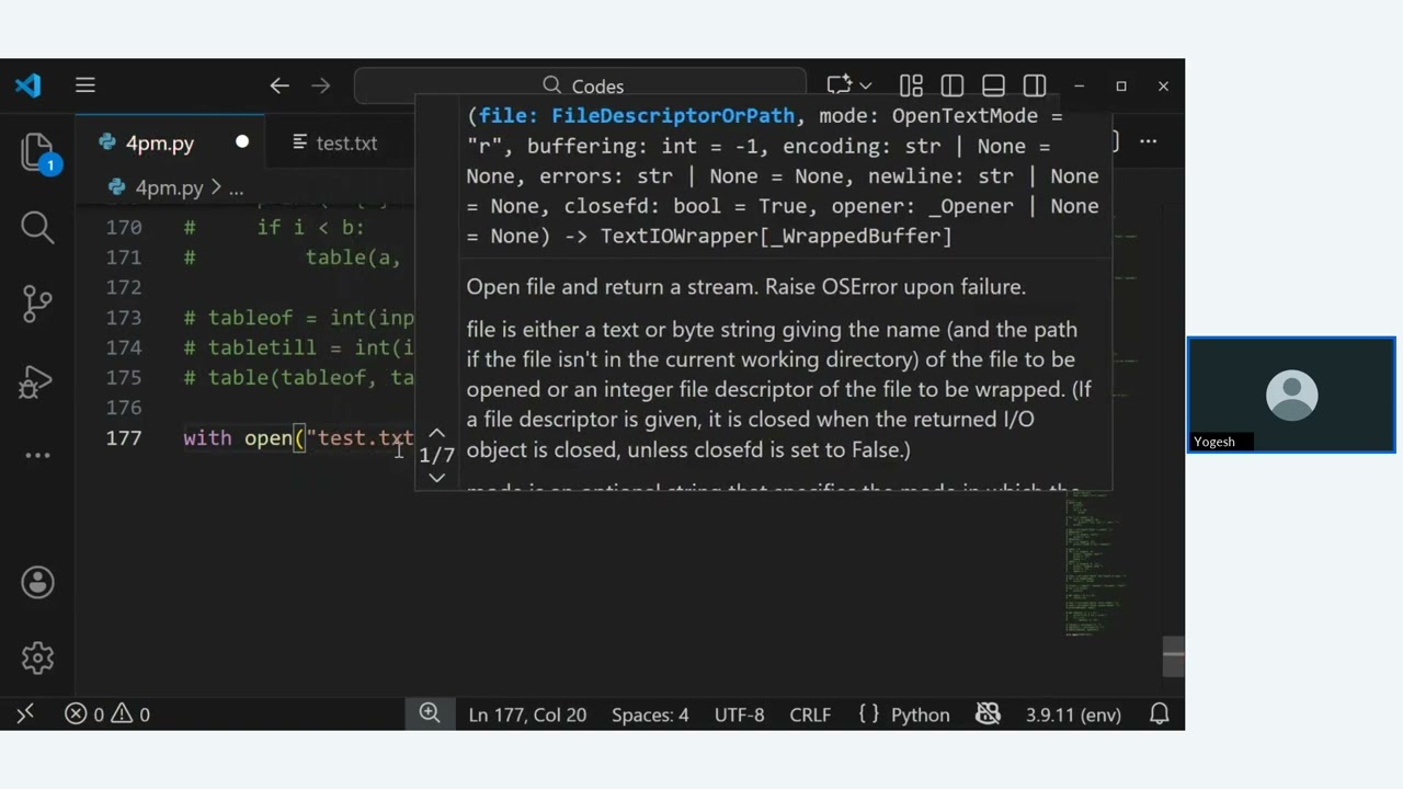 Python 4 PM Batch File Handling Training : Session 9
