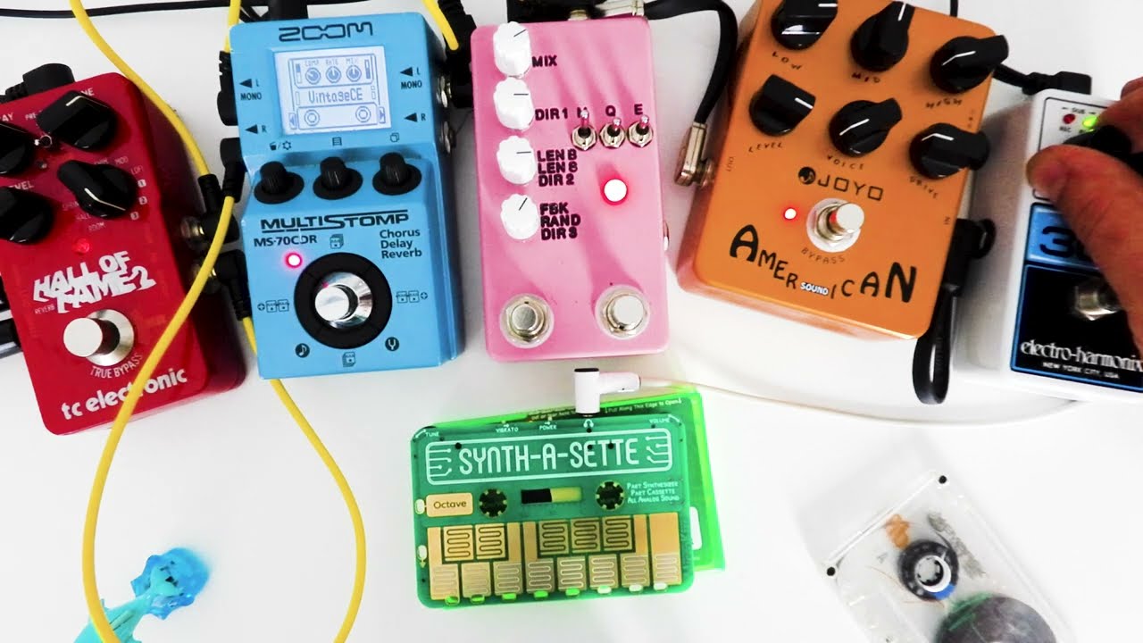 MicroKits Synth-A-Sette Analog Synth Demo - part 2. This time some more guitar pedals. - ambient