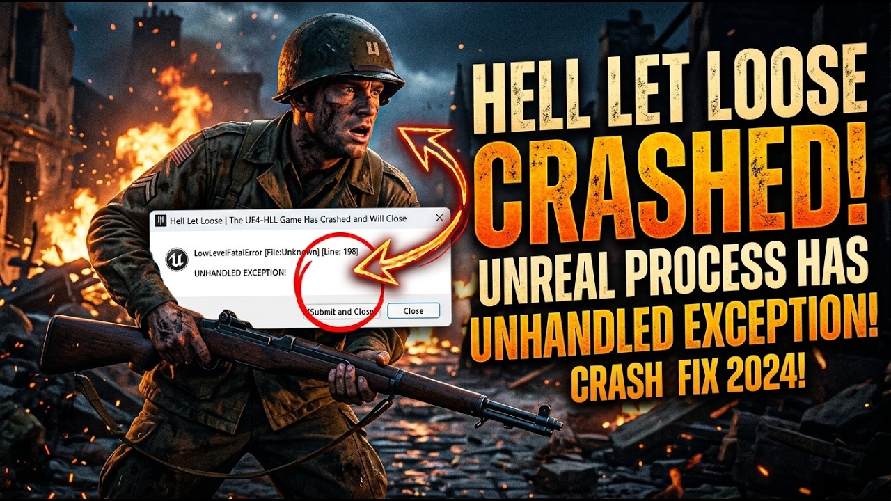 Hell Let Loose: ошибка Unreal Process Has Crashed | Как исправить Unhandled Exception (ПК)