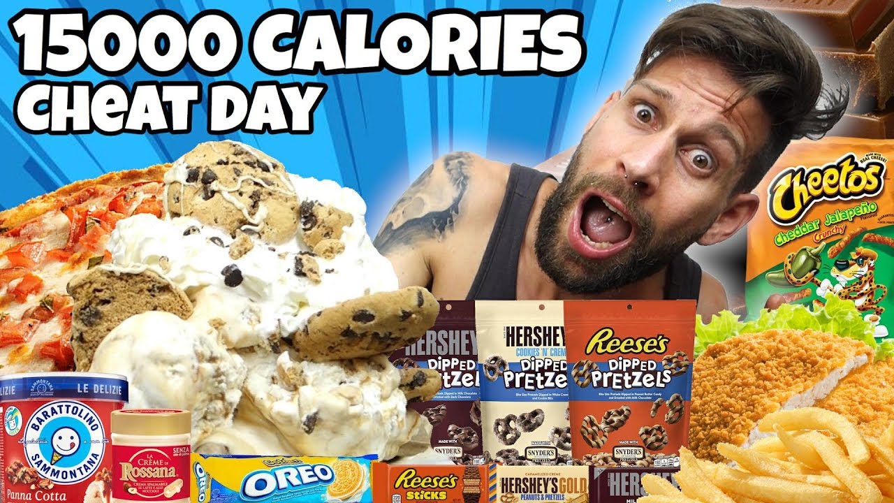 15000 Calorie Challenge - Relax Cheat day - MAN VS FOOD