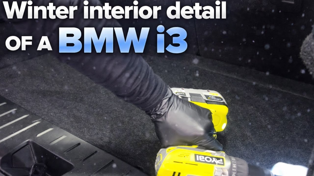 Winter interior detail of a BMW i3