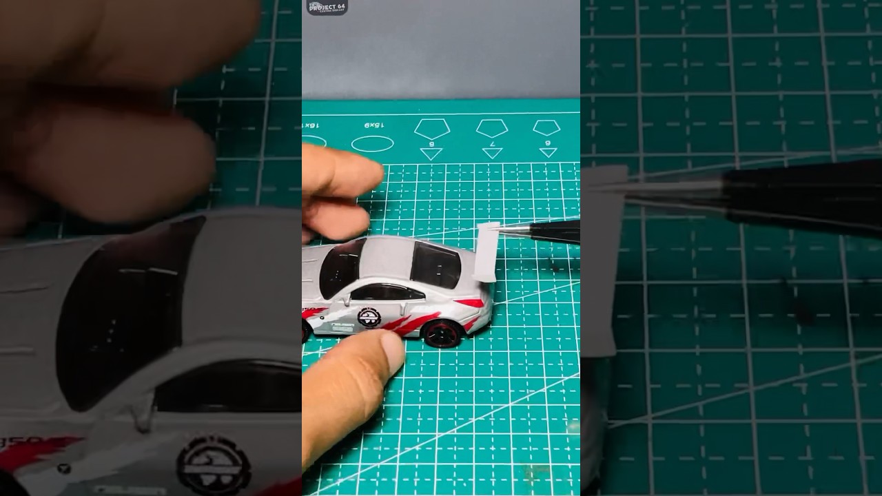 How to make Hotwheels spoilers #hotwheels #diecast #hotwheelscustom #diecastcustom