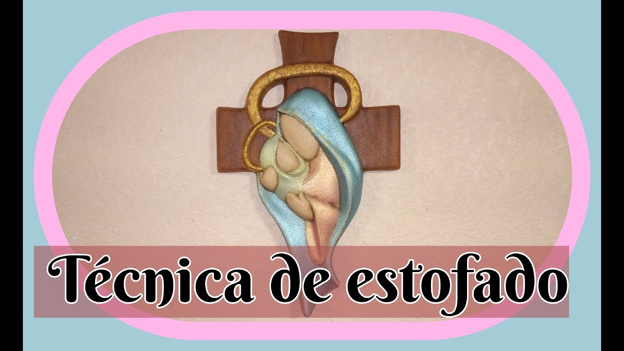 Pinta ceramica: Madonna | Técnica de estofado