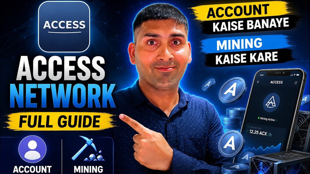 Access Network New Mining App Full Tutorial 🔥 | Access Chain P2P Start Hindi