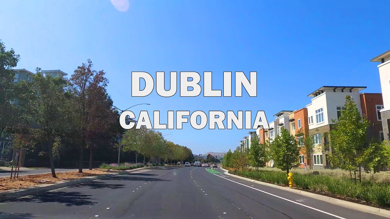 Dublin, CA - Driving Downtown 4K