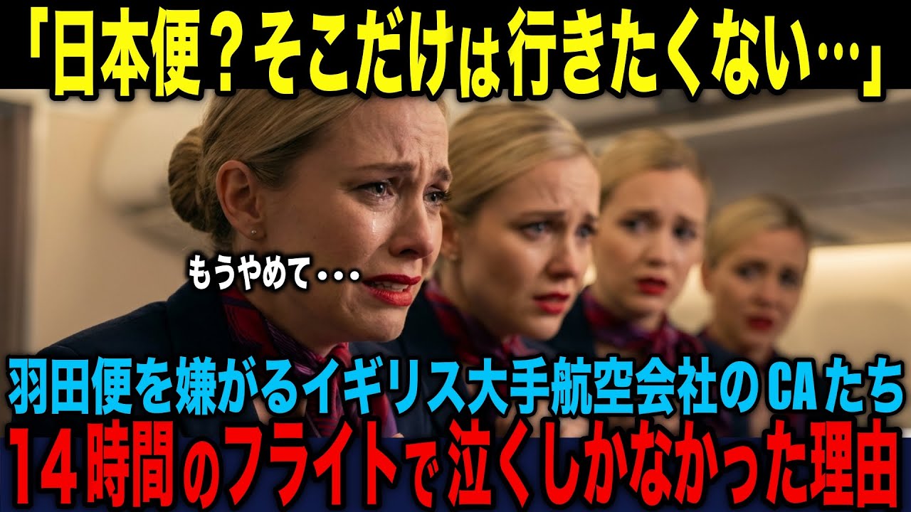 【海外の反応】「日本路線だけは絶対に飛びたくない!」ブリティッシュエアウェイズの超ベテランCAが羽田便を恐怖する衝撃の真実とは?