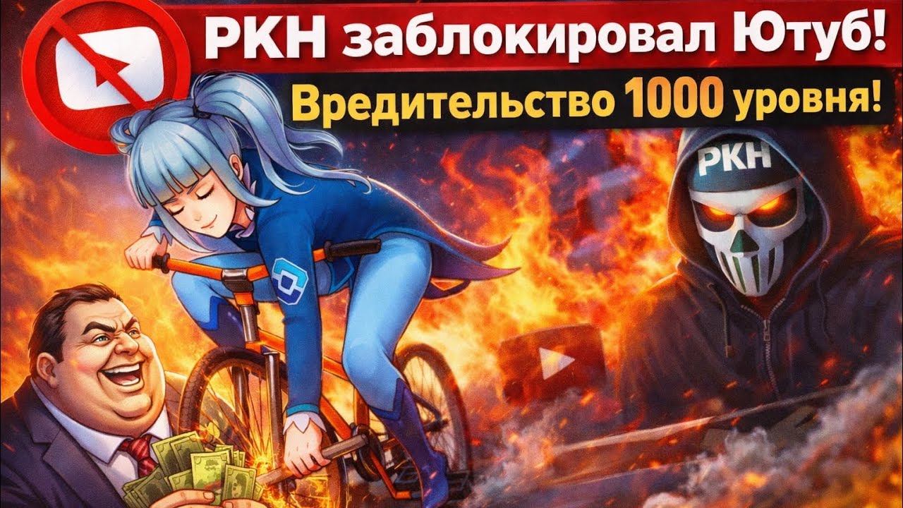 РКН заблокировал Ютуб! Позорные Тvari! 