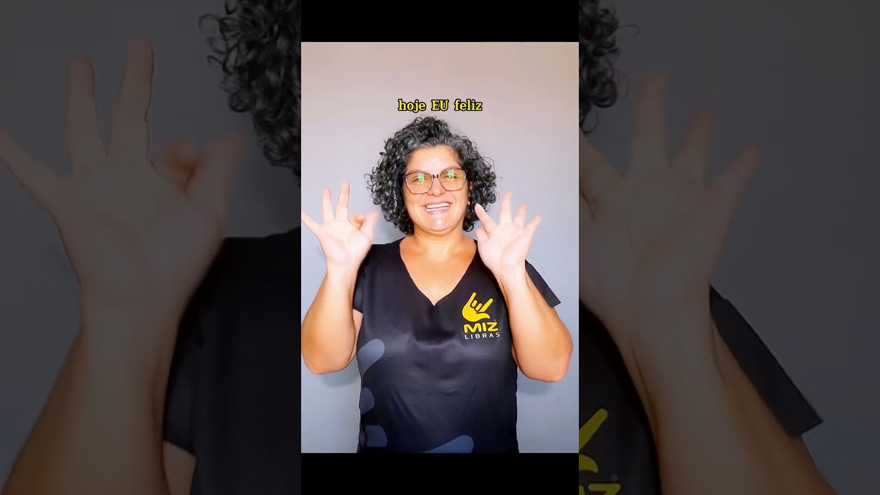 Sinal de FELIZ | TRISTE em Libras