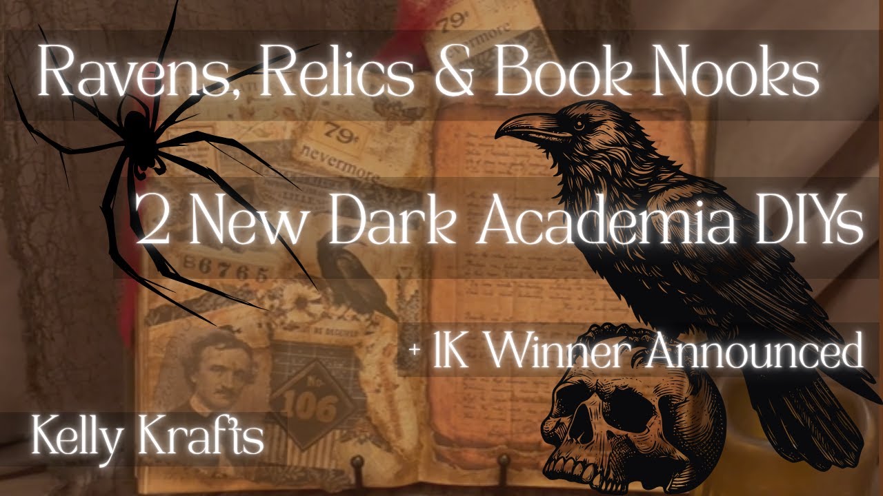 Вороны, реликвии и книжные уголки | DIY-проекты Dark Academia к Хэллоуину, включая лайфхак для жу...