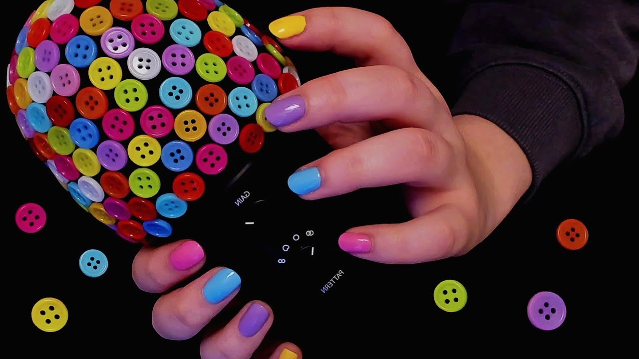 ASMR DIY Button Mic Cover Sounds - Gripping, Tapping, Scratching & More