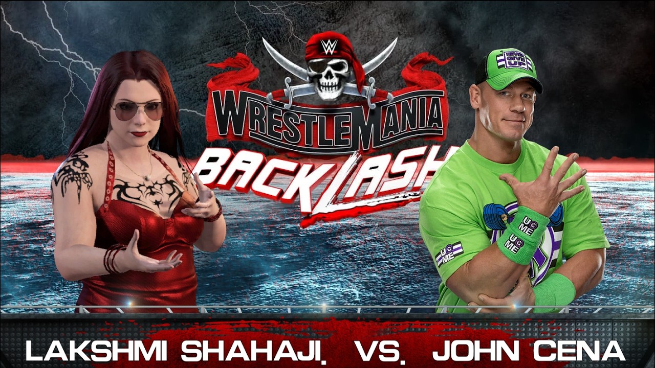WWE LIVE MATCH - JOHN CENA VS LAKSHMI SHAHAJI | WWE WRESTLEMANIA BACKLASH MATCH