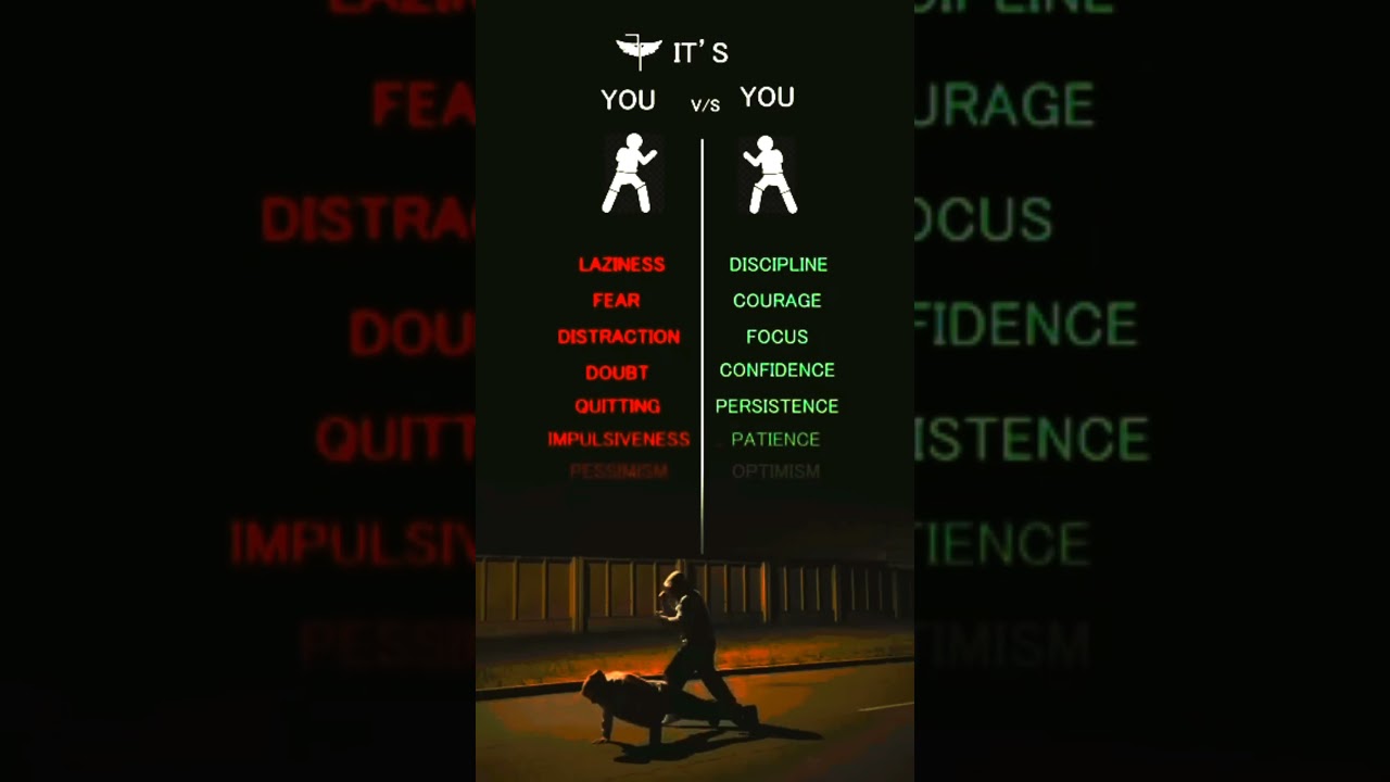 You vs You #discipline #successmind #focusanddiscipline #focus #action #motivationalquotes #music