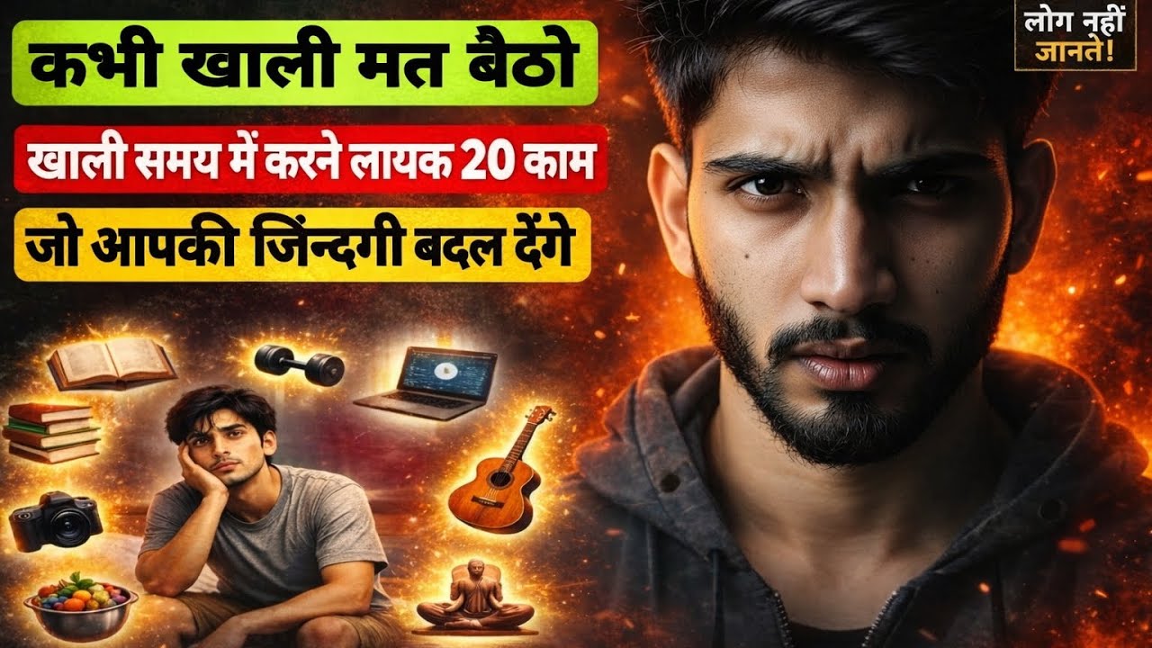 खाली समय में करने लायक 20 काम जो आपकी ज़िंदगी बदल देंगे | Free Time Productivity Hindi