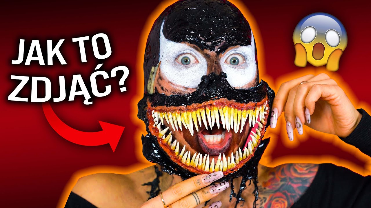 &diams; Jak ZMYWAM makijaż na Halloween VENOM? get unready with me &diams; Agnieszka Grzelak Beauty