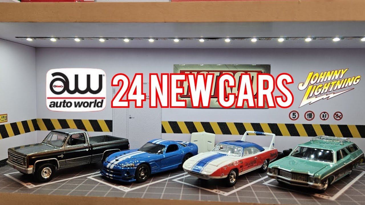 Unboxing 24 New Cars For 2024 - Brand New Johnny Lightning And AutoWorld Castings