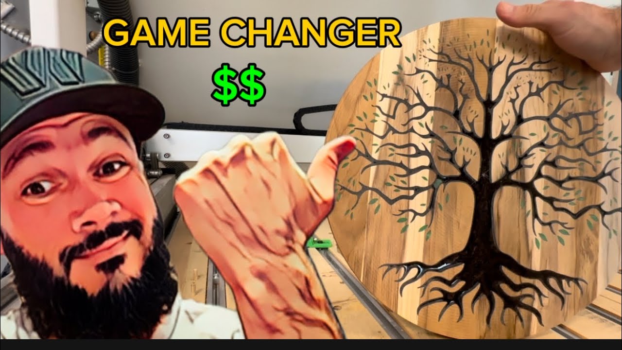Next Level Woodworking Profits - Simple Epoxy Inlays with CNC