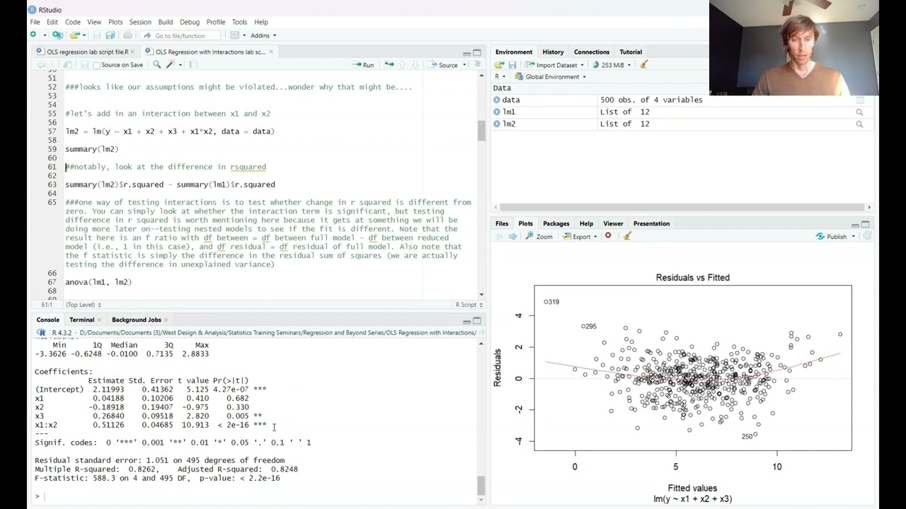 Regression with Interactions in R (Part 1)