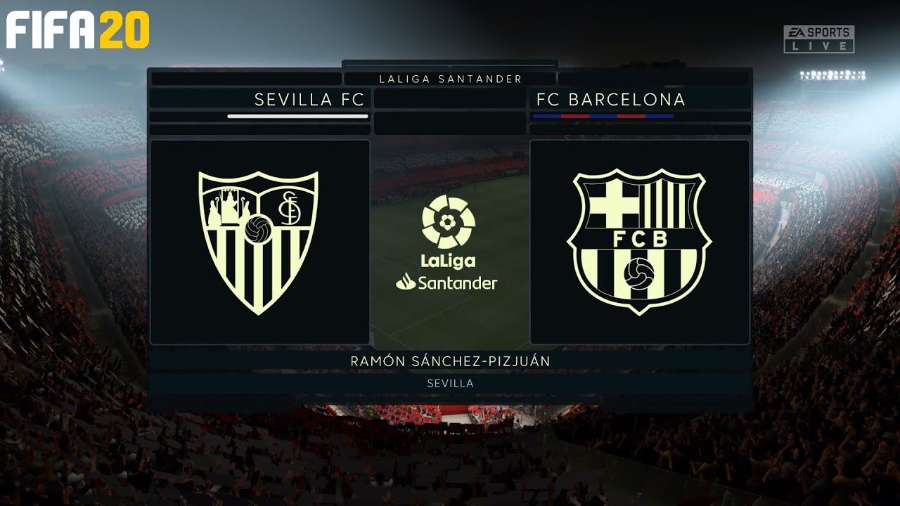 FIFA 20 ! SEVILLA Vs BARCELONA ! LA LIGA 2019/20 | 19.06.2020