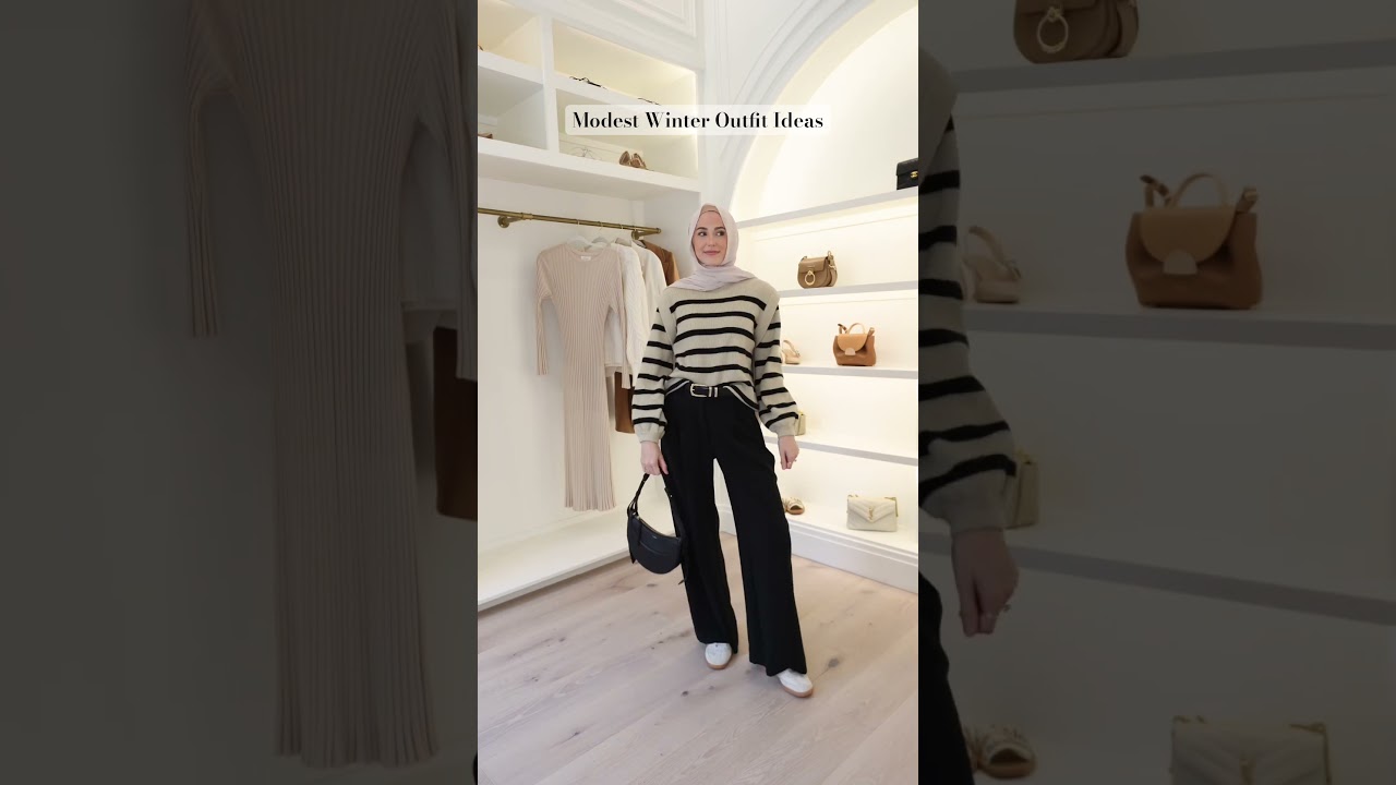 Modest Winter Outfits ❄️🥰 #modestfashion #hijabioutfits #winteroutfits #modestoutfitideas