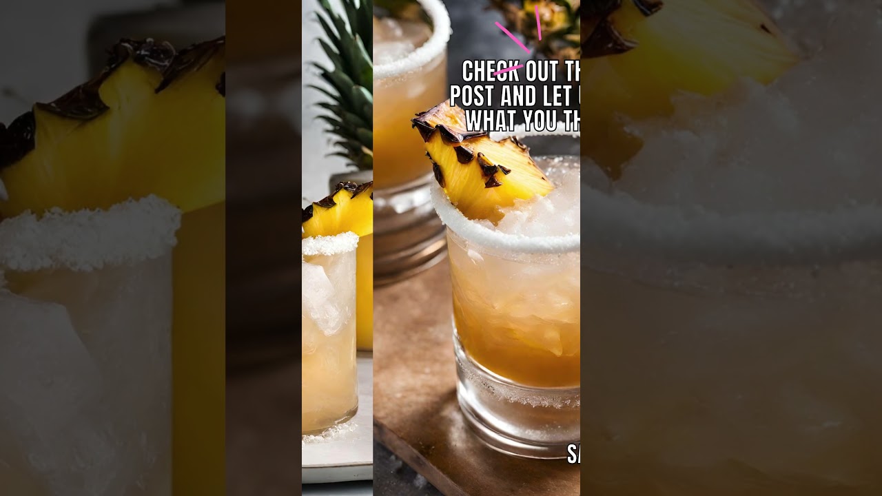 Smoked Pineapple Cocktail 🍍Recipe #easycocktails