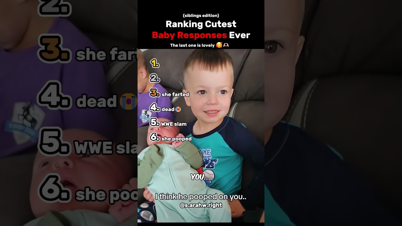 Ranking The Top 6 Cutest Baby Responses Ever (Siblings Edition)