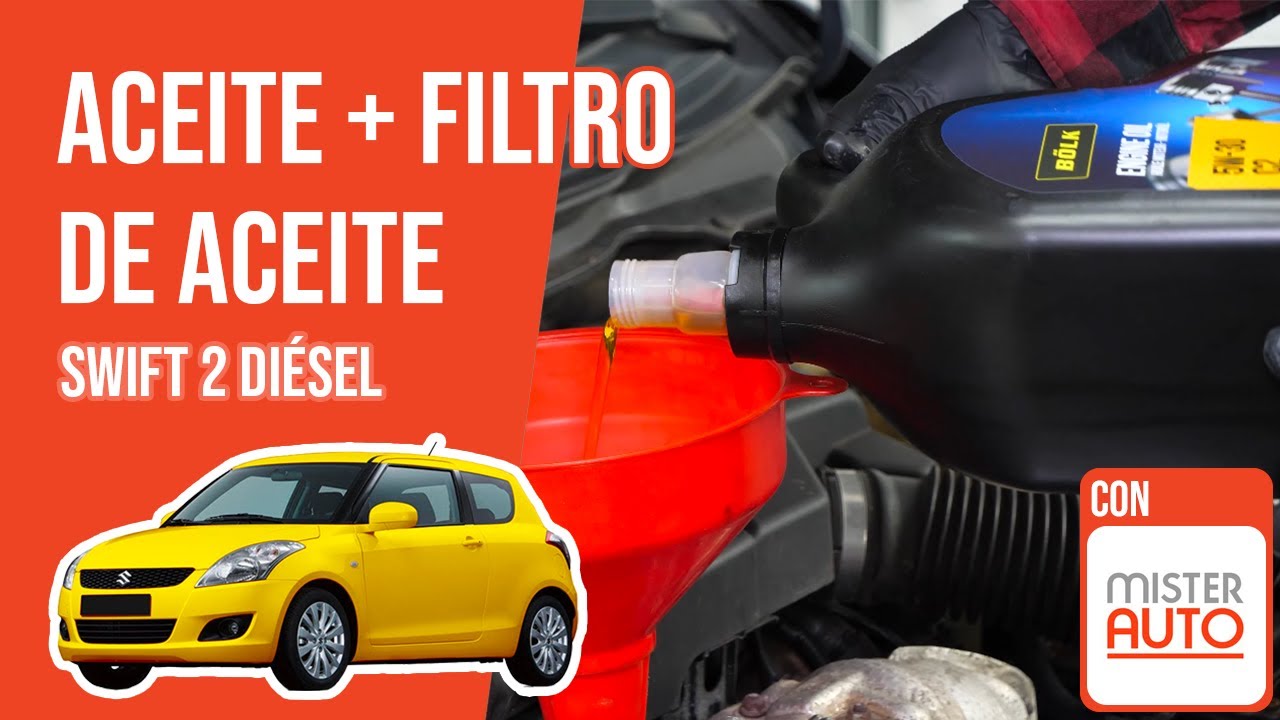 Cambio de aceite y de filtro de aceite Swift 2 1.3 DDiS 🛢