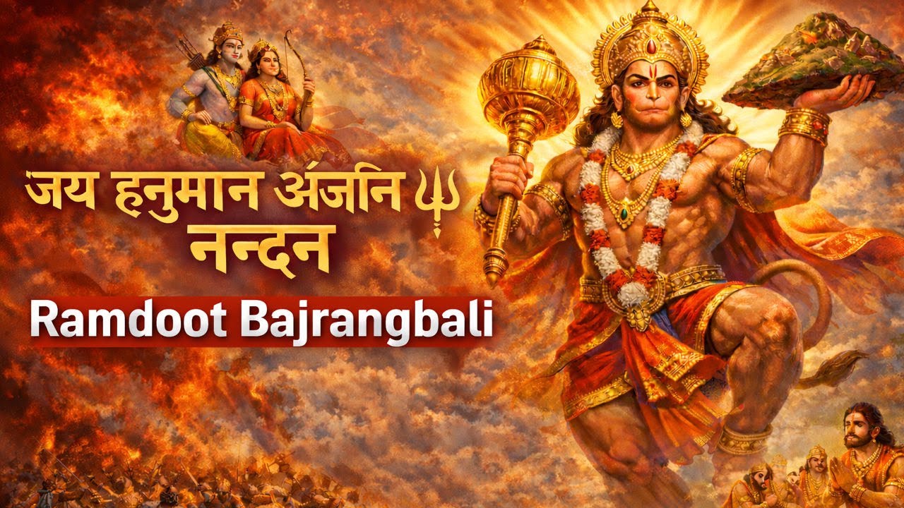 जय हनुमान अंजनि नन्दन 🔱 | Ramdoot Bajrangbali | Powerful Hanuman Bhakti Song | Jai Shri Ram