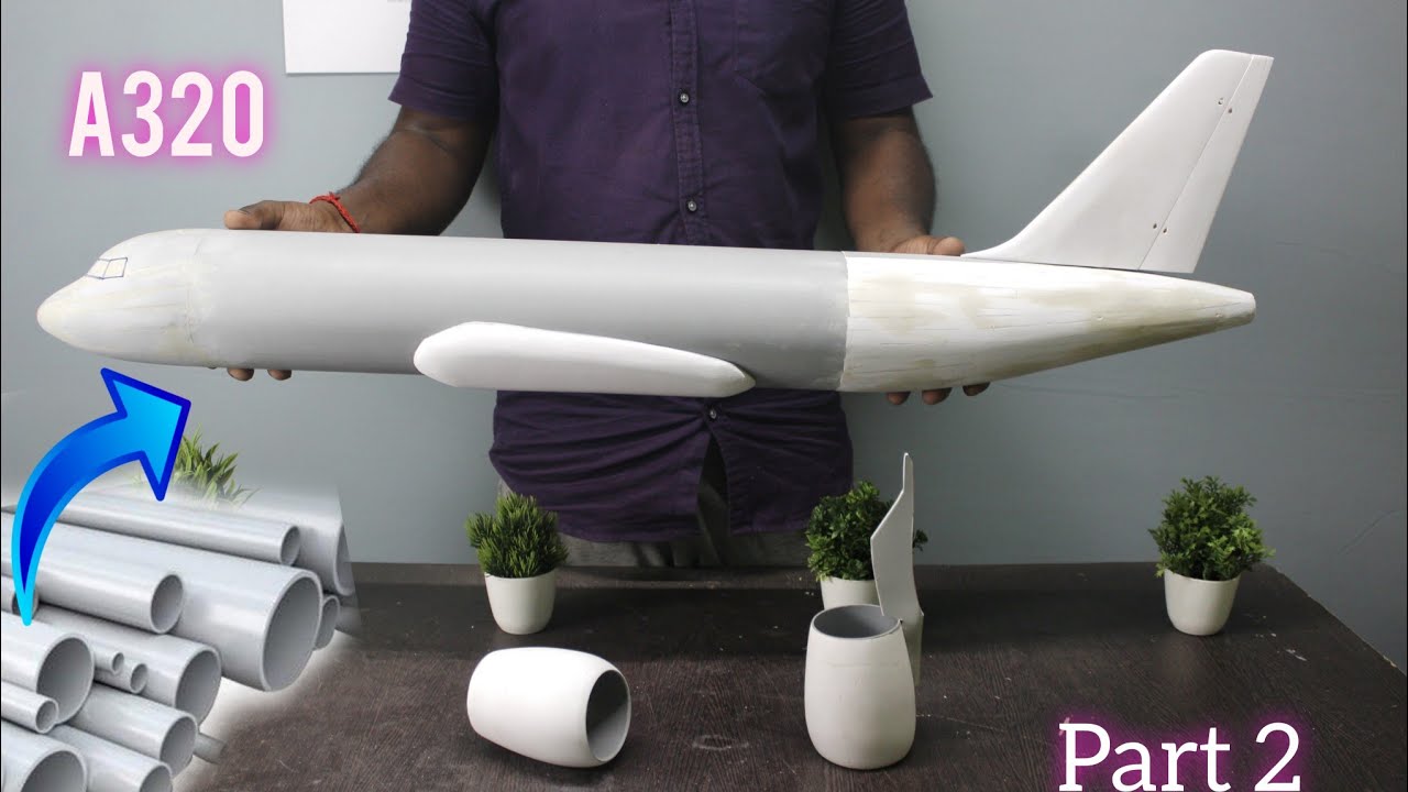Making flight with PVC pipe.. A320 part 2 Tail..