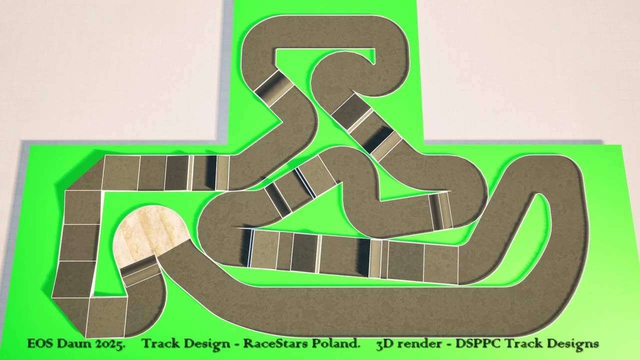 EOS Daun 2025.   Track Design - RaceStars Poland   3d render - DSPPC Track Designs