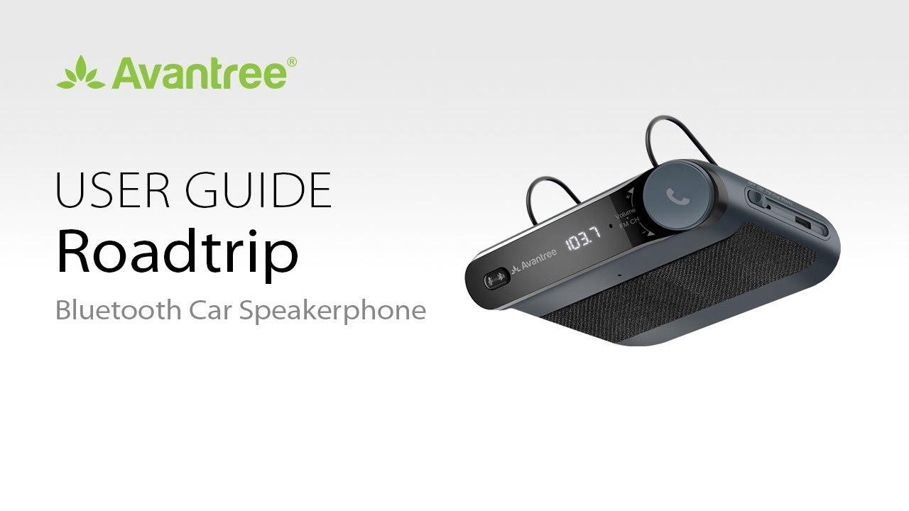 2022 Car Bluetooth Speakerphone w/ FM transmission - How to use Avantree Roadtrip for Calls & Music