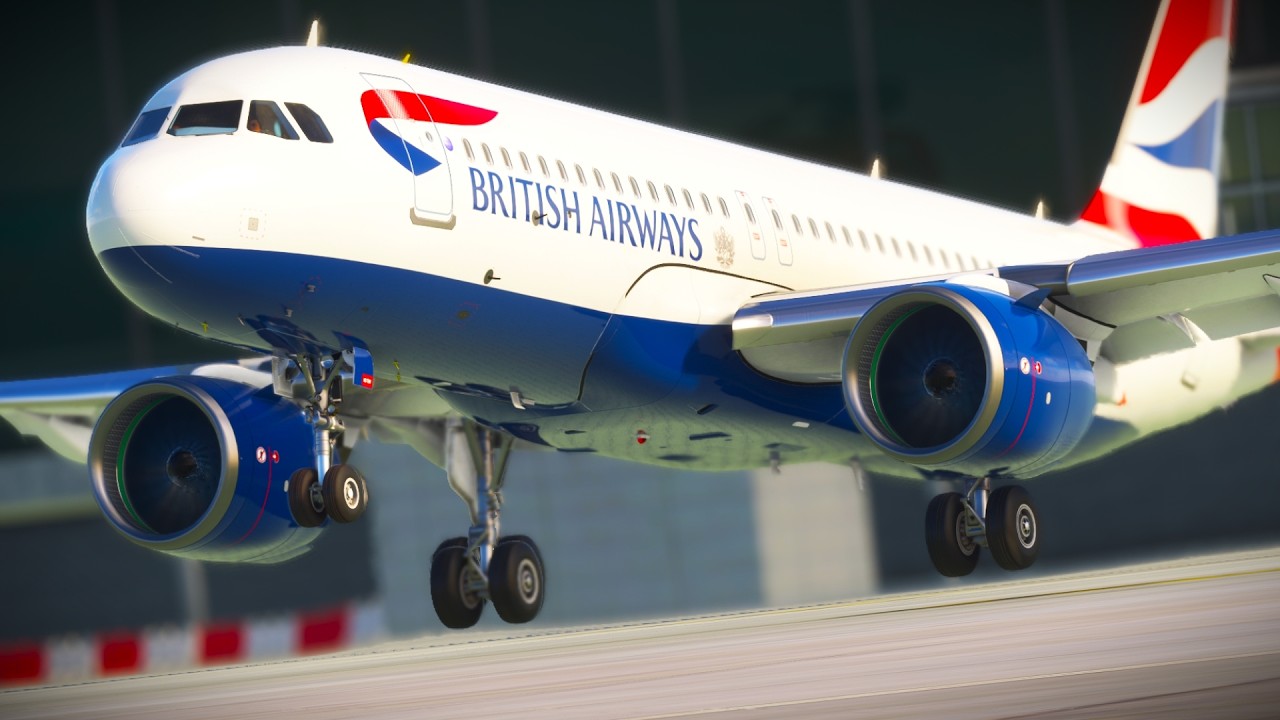 Airbus A320 Makes CRAZY Crab Landing at Heathrow
