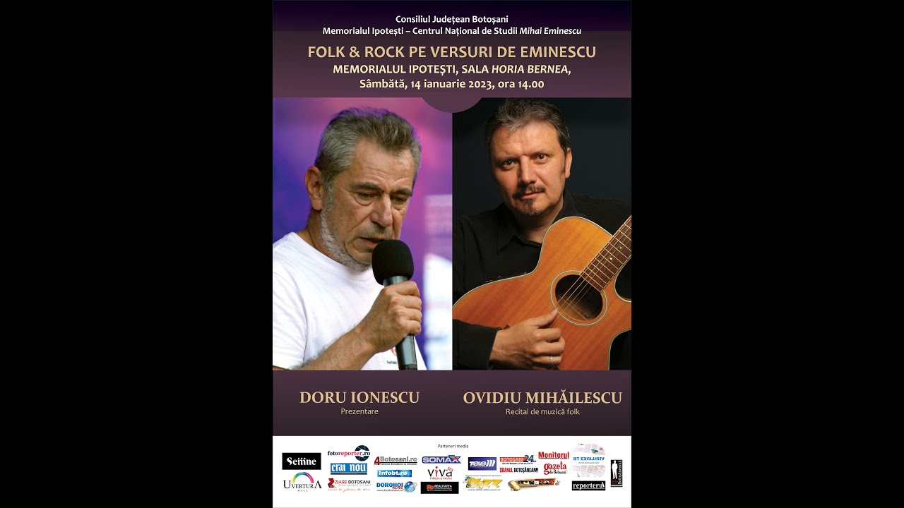 Recital folk Ovidiu Mihăilescu, 14 ianuarie 2023