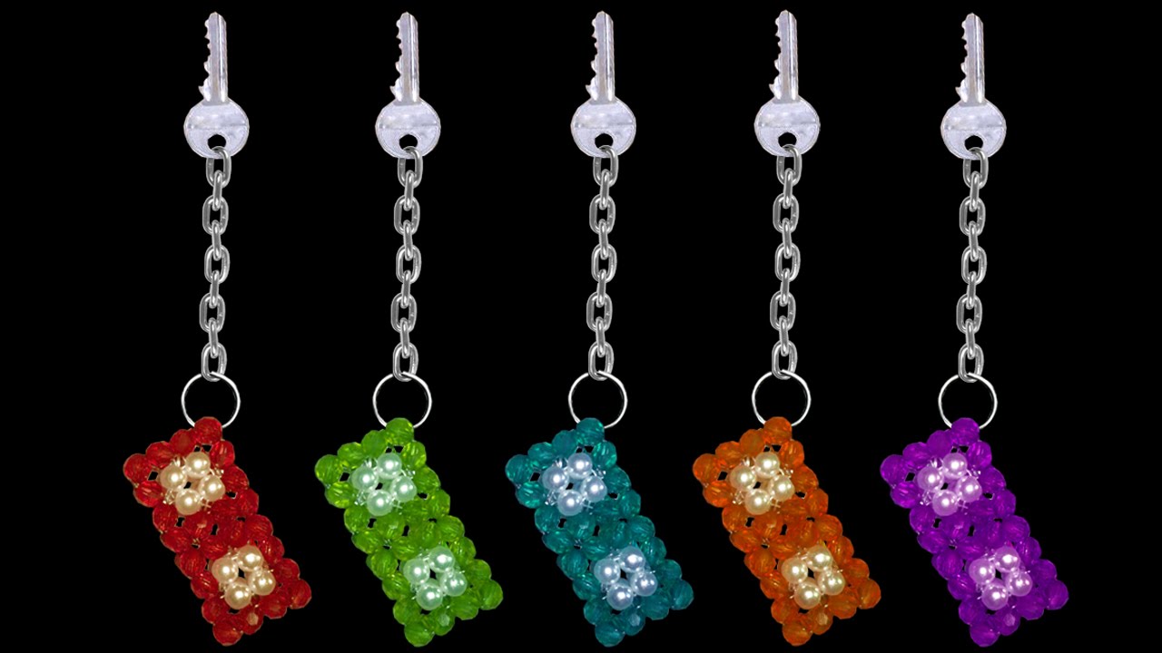 DIY - How To Make a Keychain || Beaded Keychains || Custom Keychains